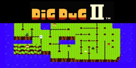 Dig Dug II: Trouble in Paradise Artwork