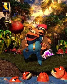 Donkey Kong Country 3: Dixie Kong's Double Trouble! Artwork