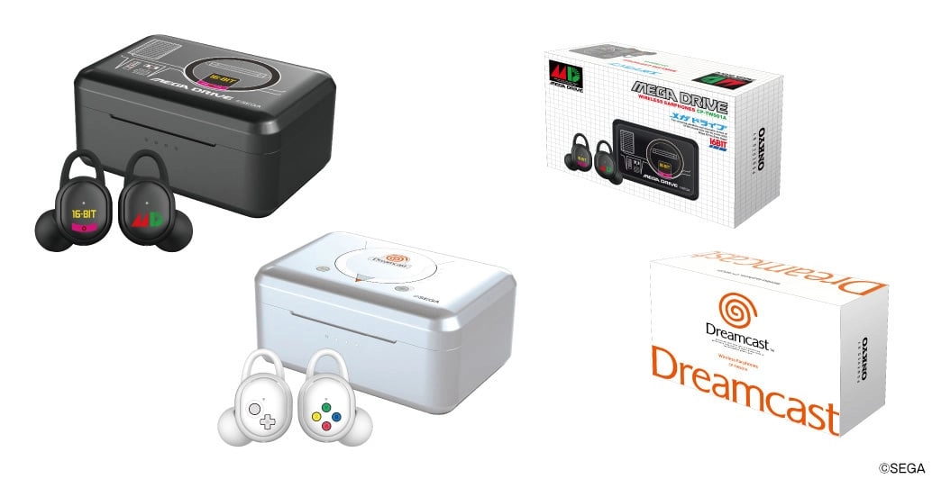Sega Unveils Dreamcast, Mega Drive Wireless Earbuds