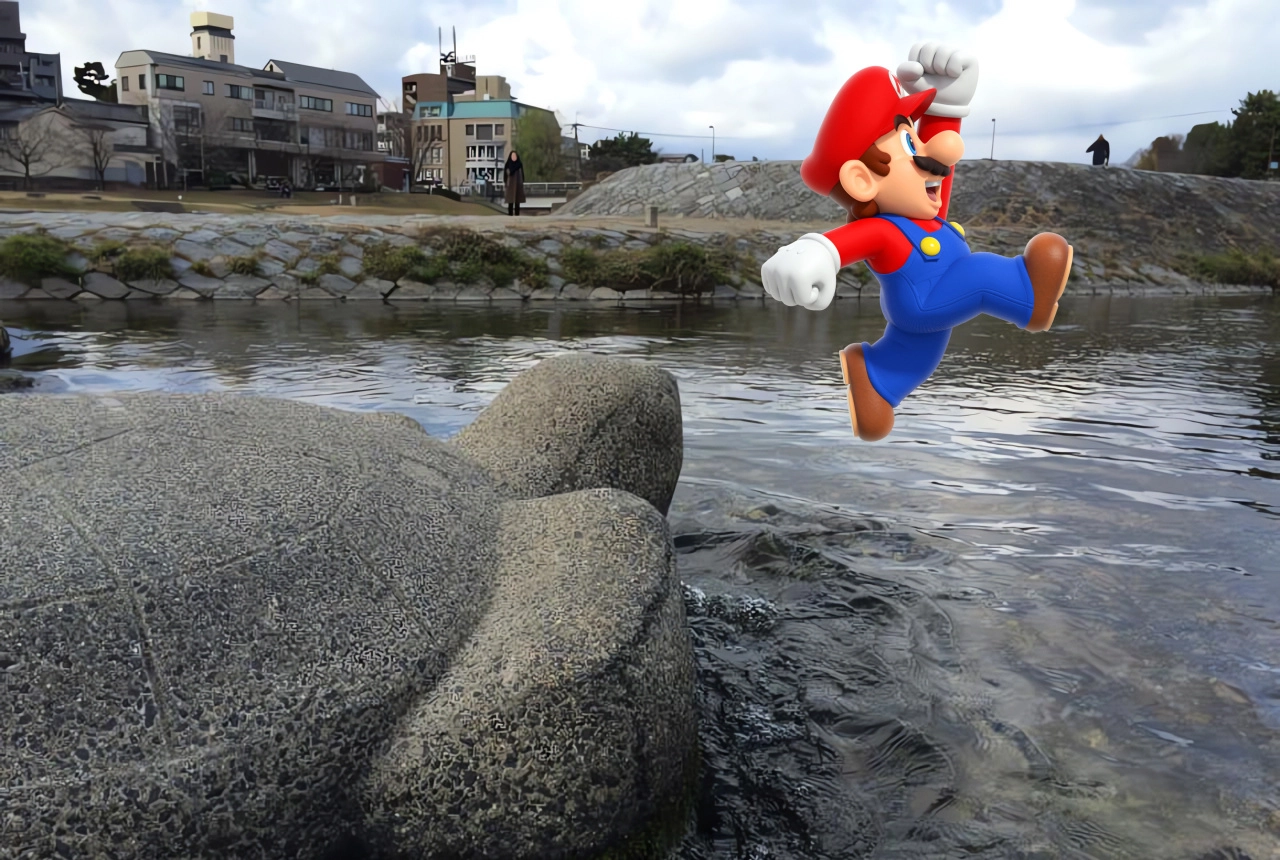 Kyoto's Turtle Stepping Stones and Mario's Origin