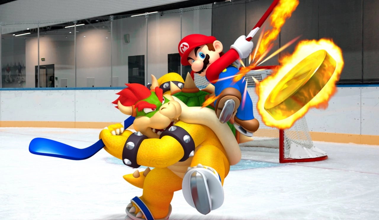 The Bold Plot to Thwart Nintendo with "Super Mario Hockey"