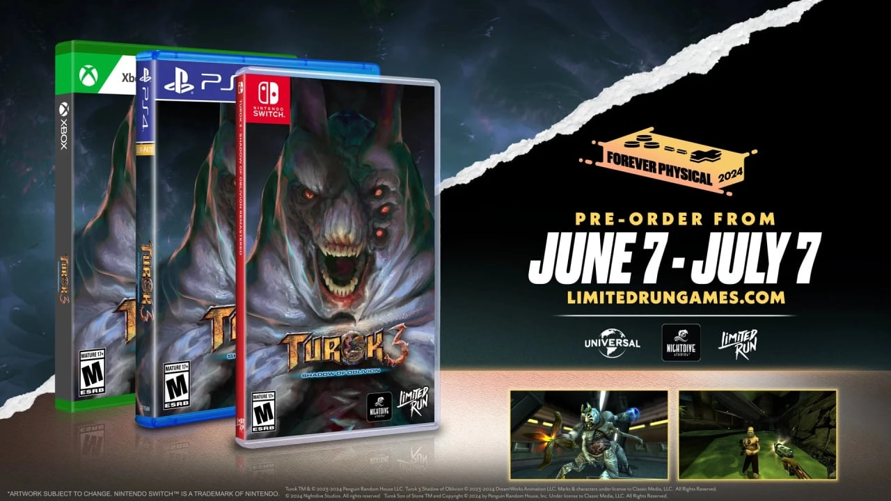 Turok 3 Gets Physical Switch Release, Pre-Orders Open