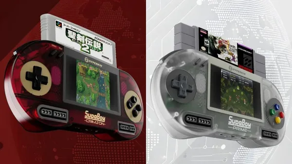 Hyperkin's SupaBoy SNES Handheld Arrives in Crimson and Transparent Prime Colors