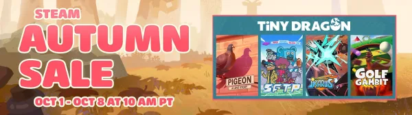 Tiny Dragon Steam Autumn Sale Discounts Cut Indie Games by Up to 30%