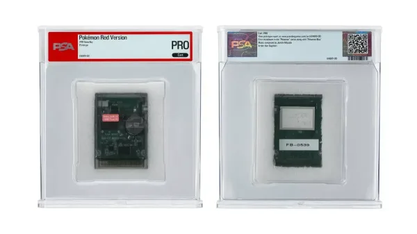Prototype Pokémon Red Development Cartridge Listed With $25,000 Opening Bid