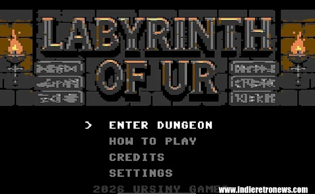 Labyrinth of Ur Brings First-Person Dungeon Crawling to Commodore 64