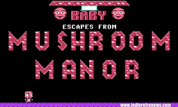Baby Escapes From Mushroom Manor Brings a Quirky Puzzle Breakout to Commodore 64