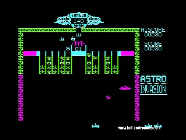 Astro Invasion Brings Arcade-Style Alien Blasting to Amstrad CPC, Dragon and Tandy Machines