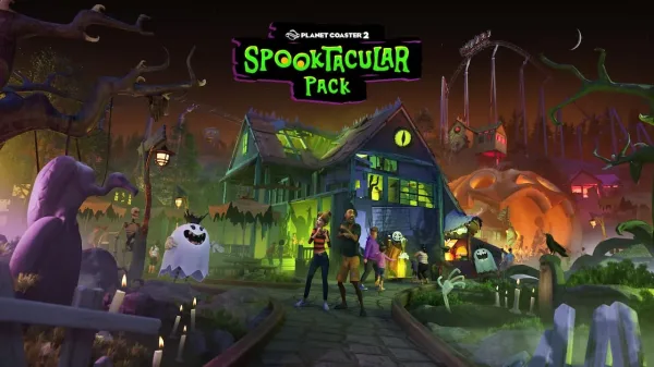 Planet Coaster 2: Spooktacular Pack Launches With Walkthrough Attractions and Seven Rides