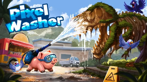 Pixel Washer Scrubs Into Steam Early Access With Pigxel on the Hose