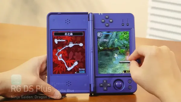 ANBERNIC's RG DS Plus Video Highlights Dual Screens, Stylus Play and Steam Streaming