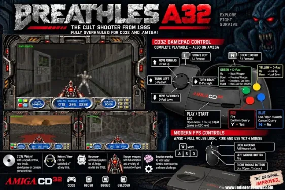 Breathless A32 Modernizes the 1995 Amiga FPS With Mouselook, Smarter Enemies and Faster Play
