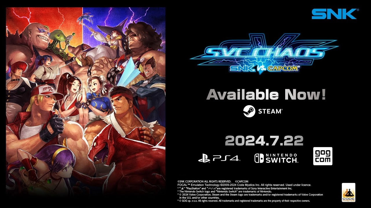 SNK vs. Capcom: SVC Chaos Now Available on Switch