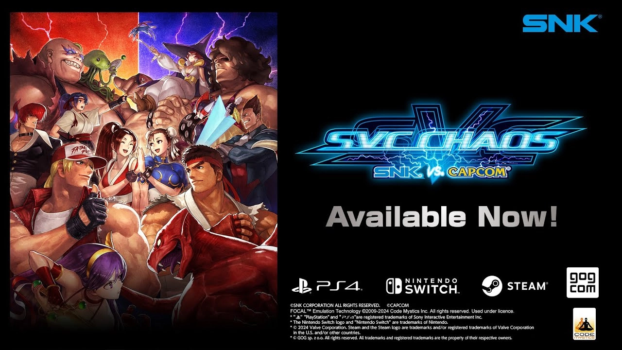 SNK vs. Capcom: SVC Chaos Revives on PS4 Next Week