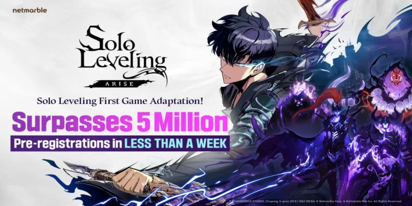 Solo Leveling: Arise Hits 5 Million Pre-Registrations