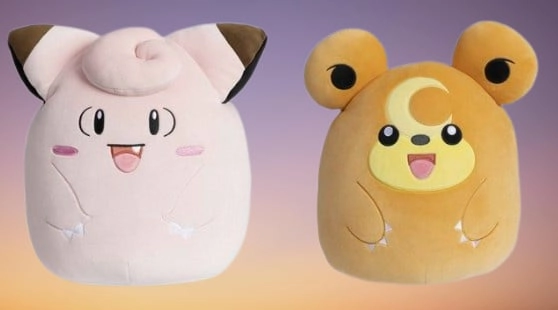 Pokémon Squishmallows Clefairy and Teddiursa Get New Sizes