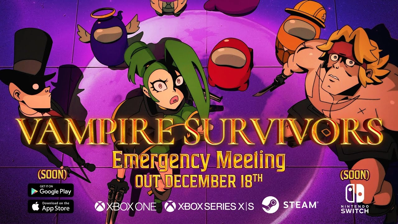 Vampire Survivors meets Among Us in crossover DLC coming Dec. 18
