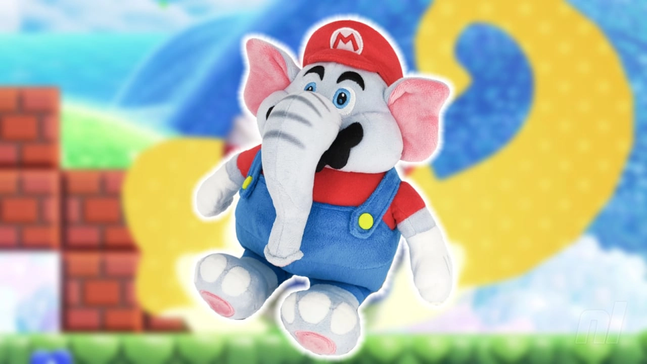 Elephant Mario Plushie Announced for Release in 2024