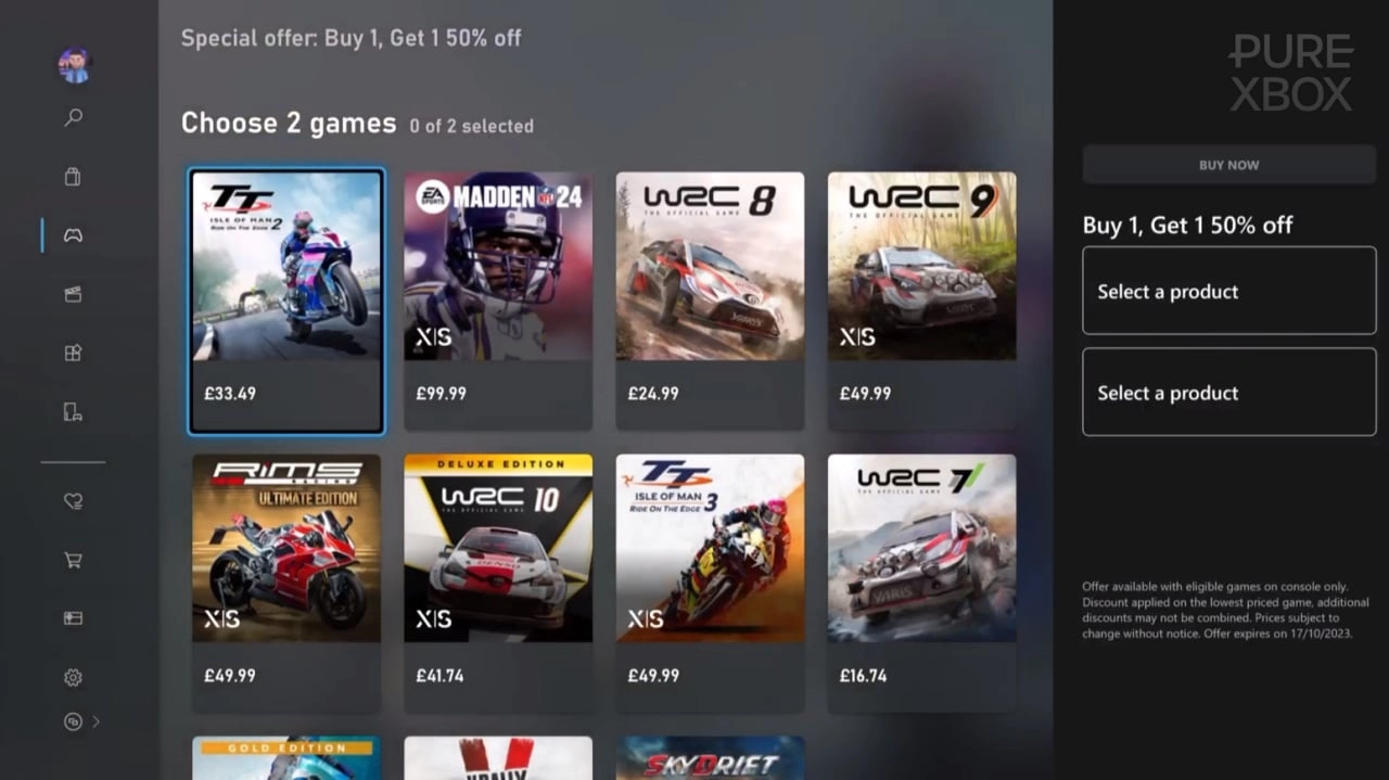 Xbox Launches 'Buy 1, Get 1' Sale on Overpriced Racing Games