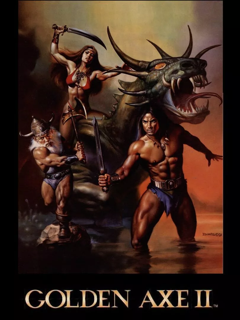 Golden Axe II Box Art