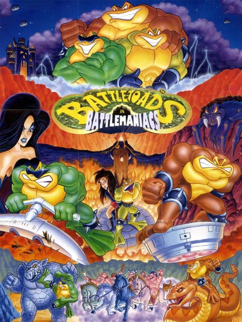 Battletoads In Battlemaniacs cover art
