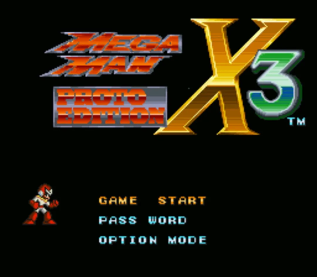 Mega Man X3: Proto Edition cover art