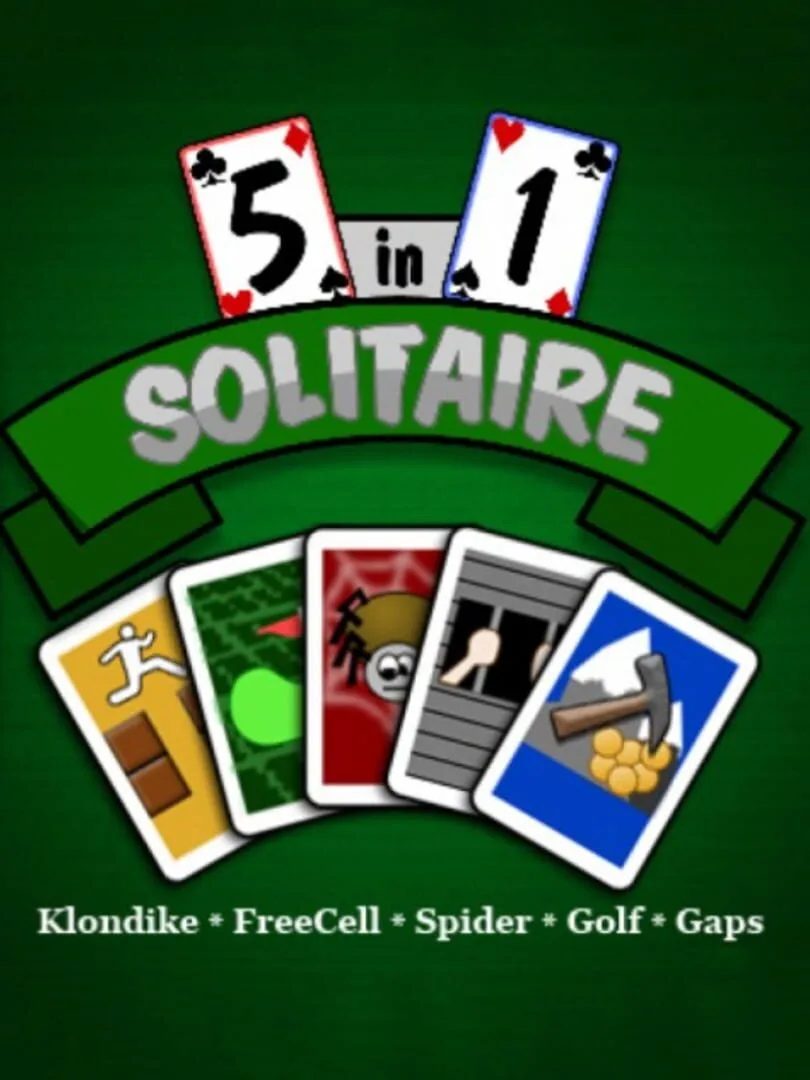 5 in 1 Solitaire cover art
