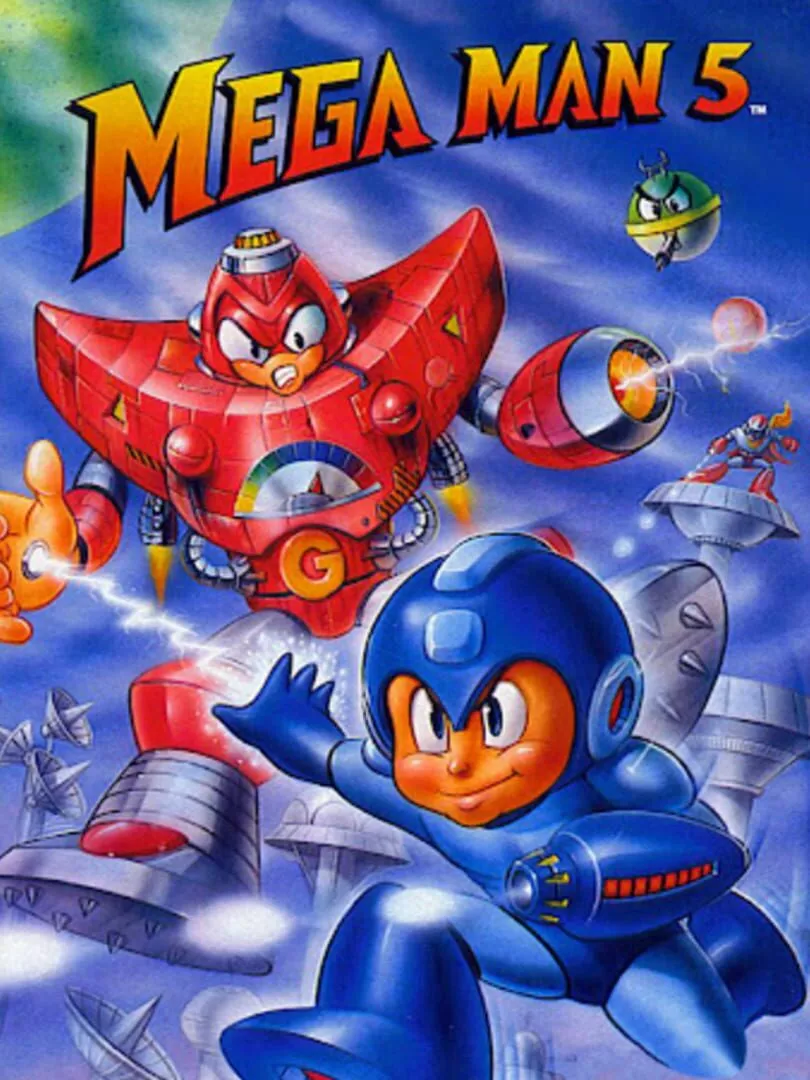 Mega Man 5 Box Art