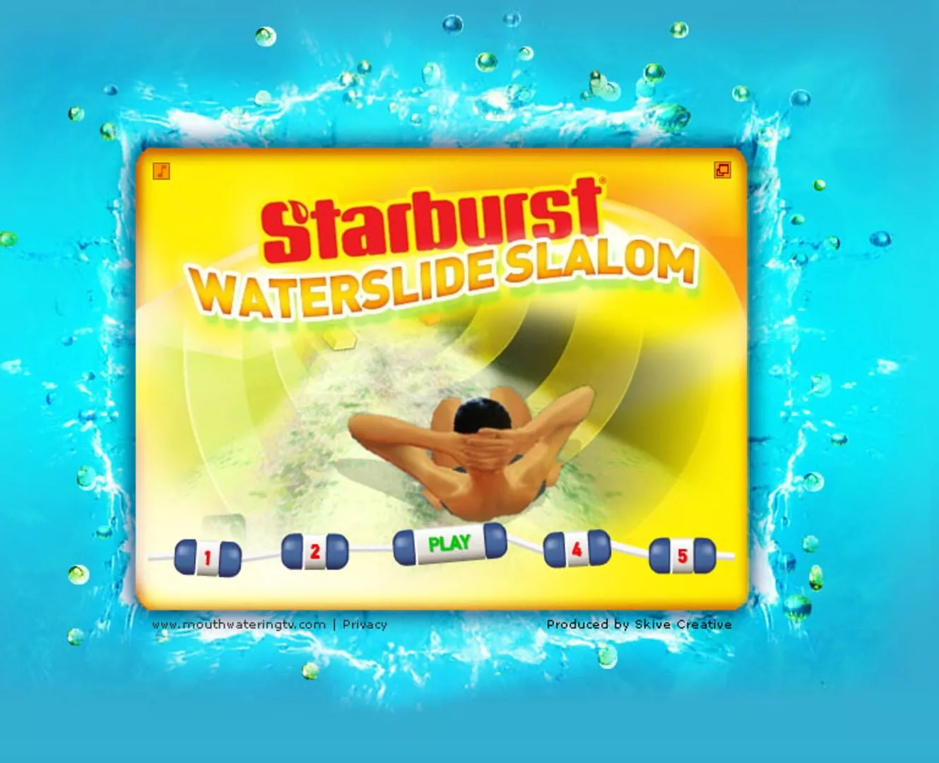 Starburst Waterslide Slalom box art