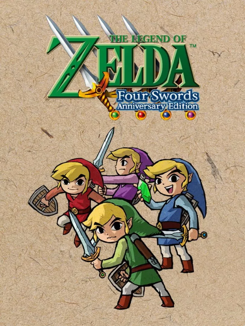 The Legend of Zelda: Four Swords - Anniversary Edition Box Art